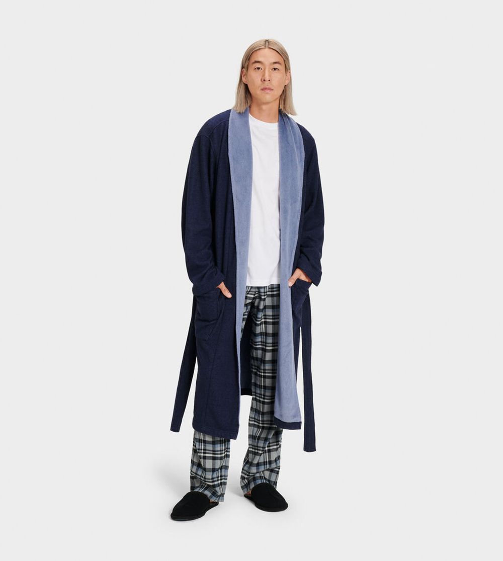 Ugg Robe Mens - Ugg Robinson Navy - 846KPJBYC